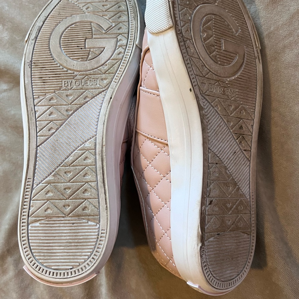 Guess sneakers. Size 6 1/2. Pink with white sole. - Picture 7 of 8
